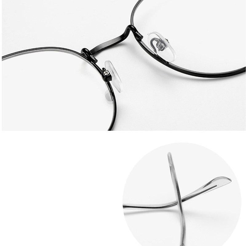 Buy Now Fashion Prescription Blue Block Lens+1.0 To +3.0 Reading Round Glasses Ultra-Light Frames - Jackmarc