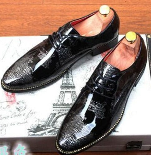 Buy All New Fashionable Leather Pointed Toe Luxury Wedding Shoes For Men-Jackmarc.com