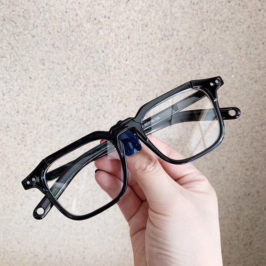 Buy Transparent Anti Blue Light Glasses Square Computer Eyeglasses Men And Women