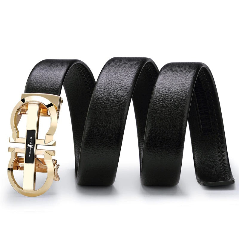 Buy Designer Automatic Buckle Leather Belt-Jackmarc.com - JACKMARC.COM