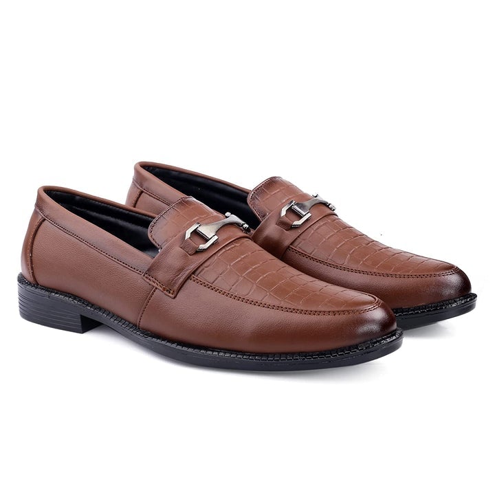 Buy New Fashion Luxury Loafer Brown Leather Shoes For Office Wear Party Wear- JackMarc - JACKMARC.COM