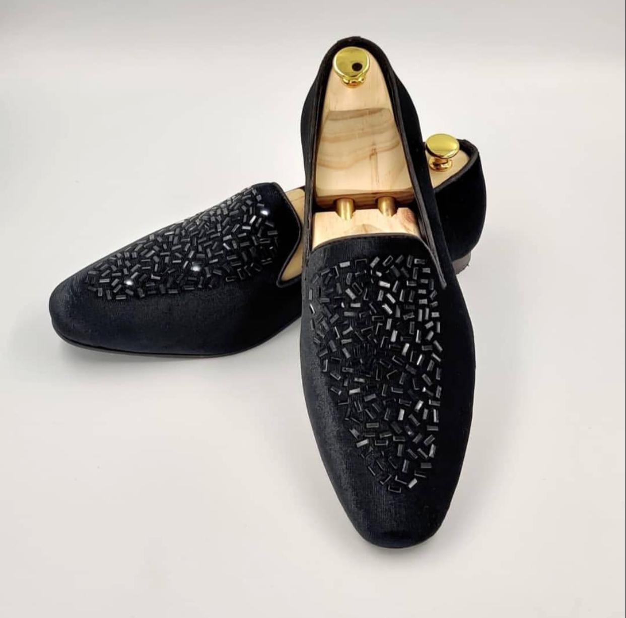 Buy Now Fashion Studded Suede Loafer Shoes For Partywear And Casualwear - JackMarc - JACKMARC.COM