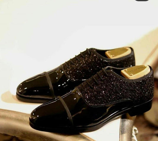 Buy Now Stylish Shimmer Patent Shoes For Party and Wedding Occasion - JackMarc - JACKMARC.COM