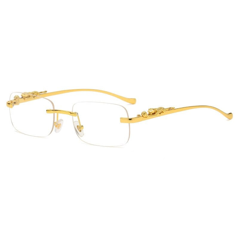 Buy Vintage Rectangle Rimless Sunglasses Eyewear -Jackmarc - JACKMARC.COM