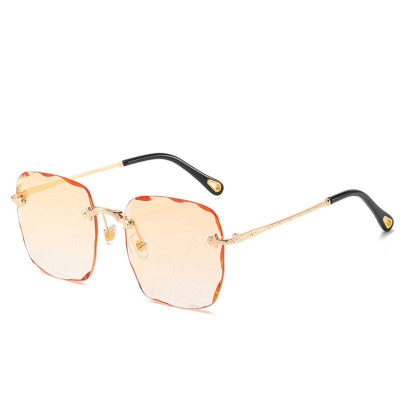 Buy Trendy Rimless Oversize Square Sunglasses-Jackmarc