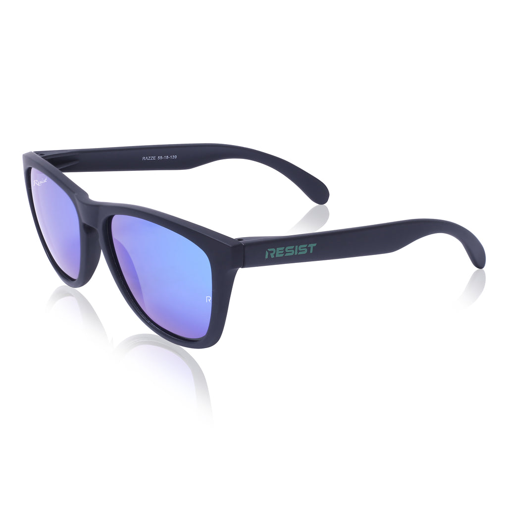 Buy Stylish Blue Square Polarized Lens Wayfarer Sunglasses For Men-Jackmarc