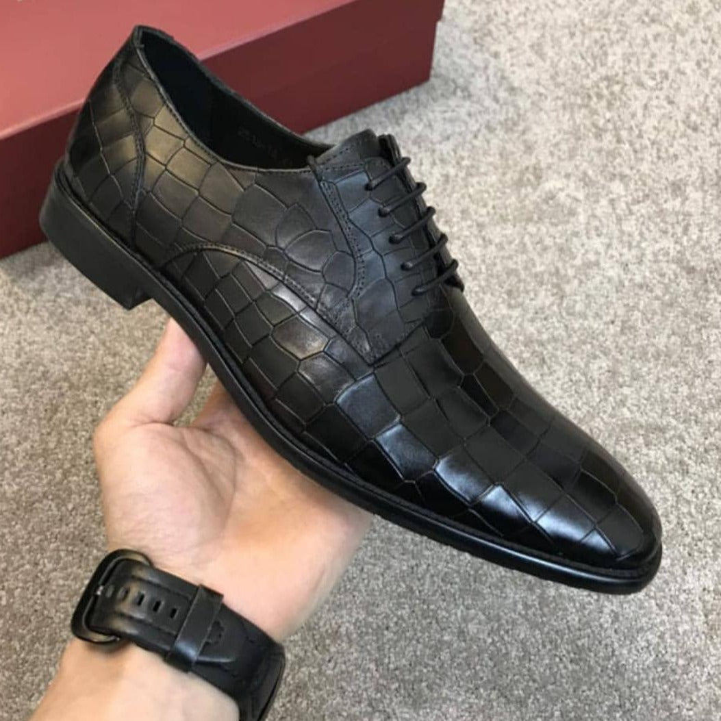 Jack Marc Croco Italian Formal Shoes - JACKMARC.COM