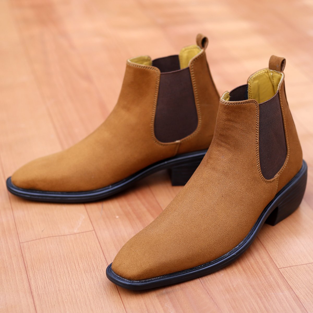 Jack Marc Height Increasing Stylish Suede British Boots - JACKMARC.COM