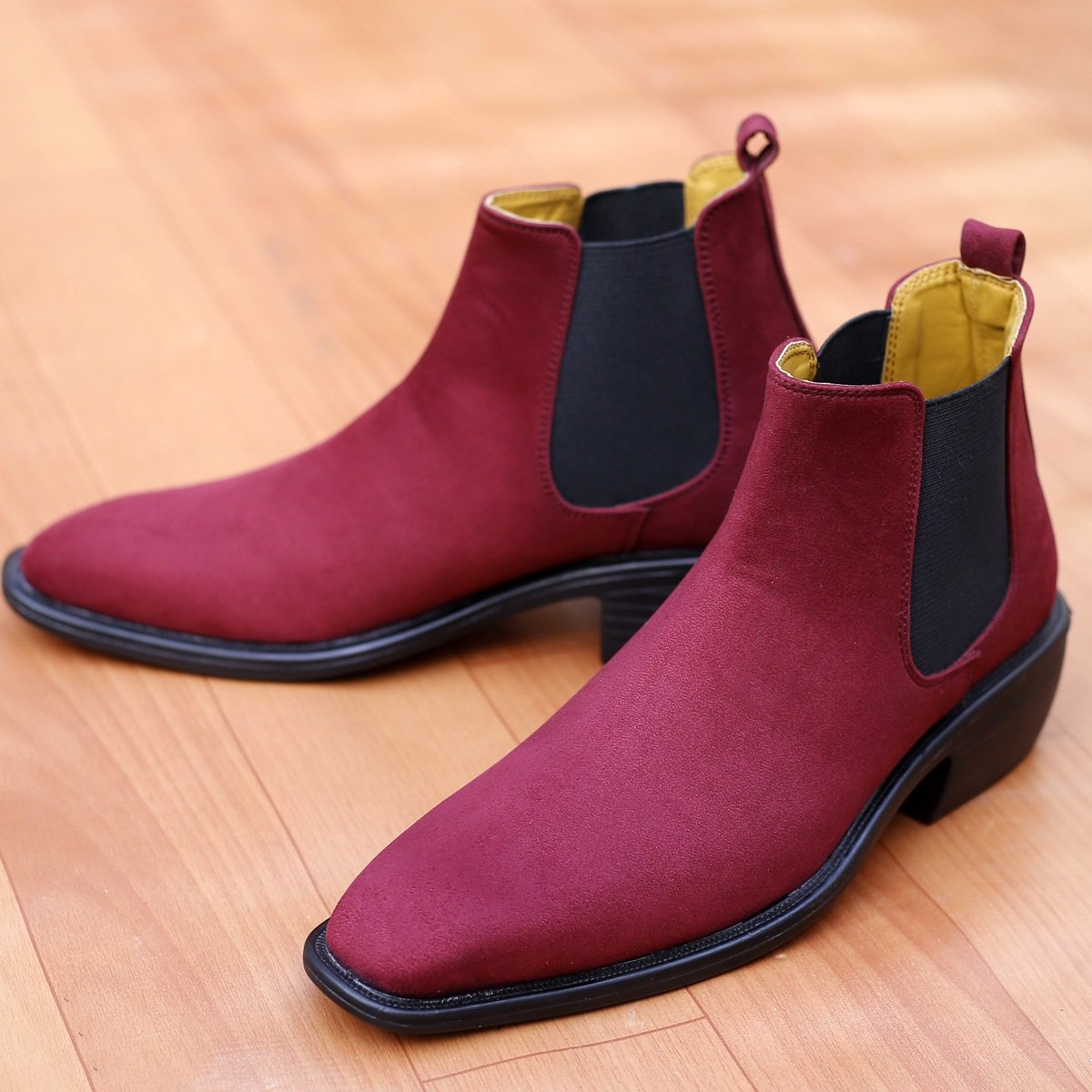 Jack Marc Height Increasing Stylish Suede British Boots - JACKMARC.COM