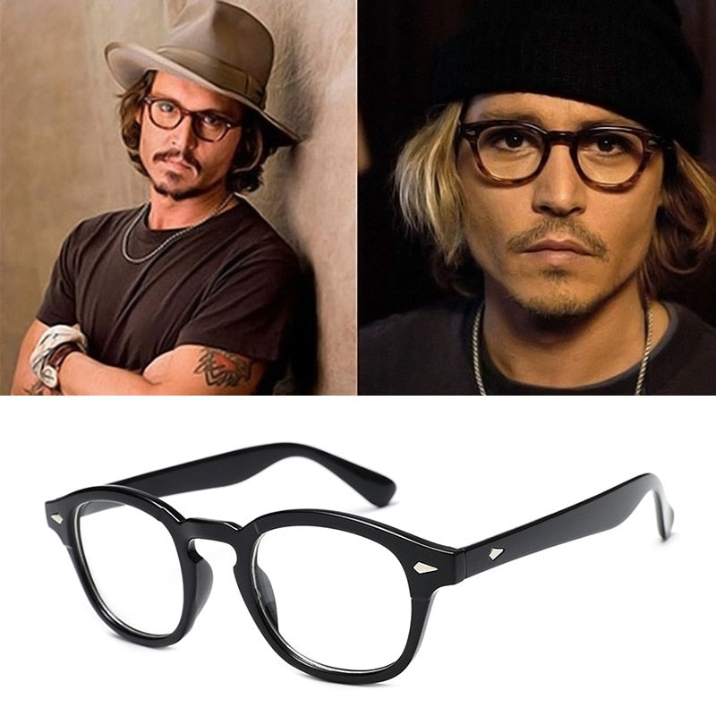 Johnny Depp Style Glasses Men Retro Vintage Prescription Glasses Women Optical Spectacle Frame - JACKMARC - JACKMARC.COM