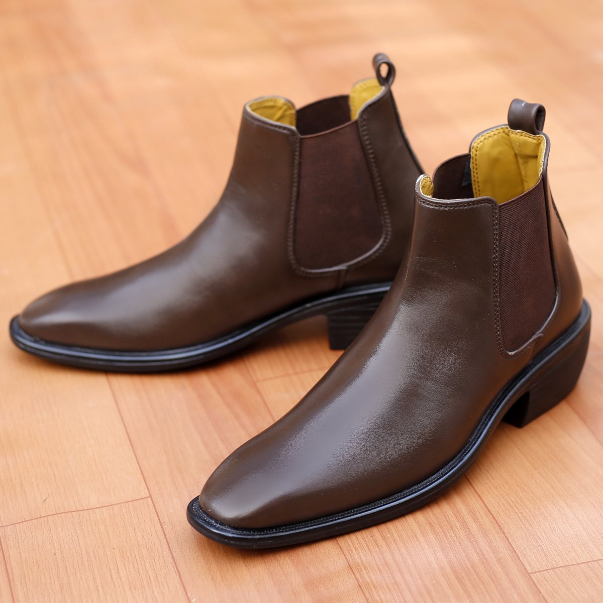 Buy New European Style Brown High Ankle Chelsea Boot For Men - JackMarc
