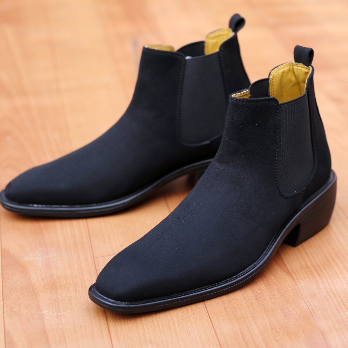 Buy New Height Increasing Stylish Suede British Formal and Casual Wear Chelsea Boots-Jackmarc