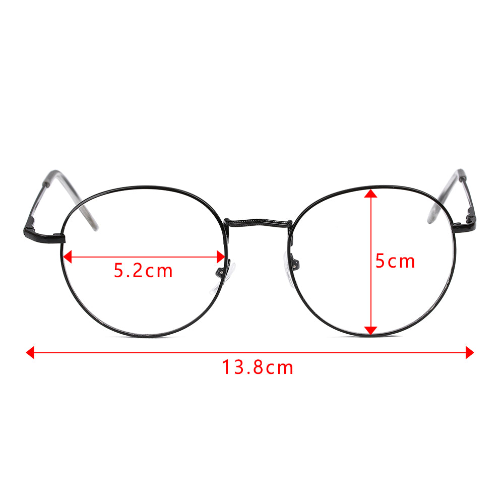 New Fashion Eyeglasses Round Metal Frame Reading Glasses Eyewear Vintage Women Men - JACKMARC - JACKMARC.COM