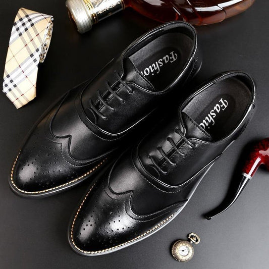 Premium Oxford Designer Formal Pointed Shoes For Office And Party Wear - JackMarc - JACKMARC.COM