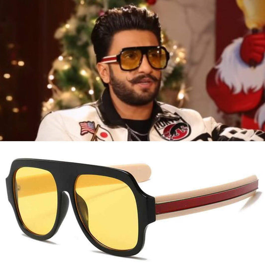 Stylish Ranveer Singh Oversize Square Sunglasses For Men Women-jackmarc - JACKMARC.COM