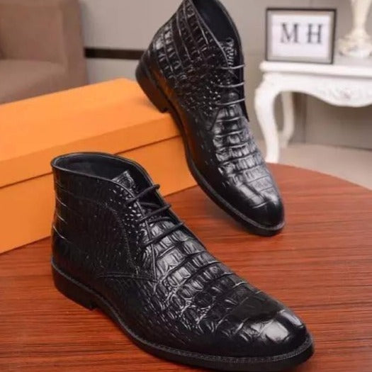 Buy Now Stylish Croco Formal Boots For Party and Wedding Occasion - JackMarc