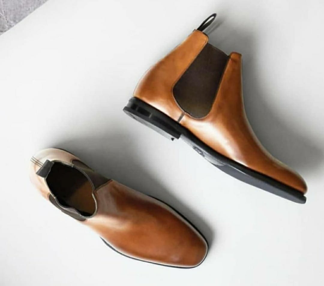Buy Now Fashion Men's Chelsea Boot Faux Leather Bottom Shoes - JACKMARC