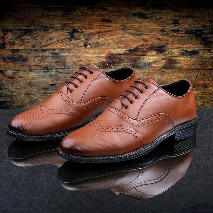 Stylish Formal Leather Lace up Shoes For Office And Party Wear - JackMarc