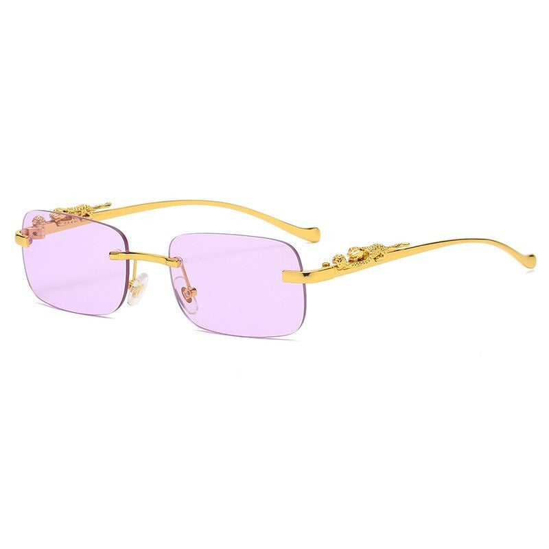 Buy Vintage Rectangle Rimless Sunglasses Eyewear -Jackmarc