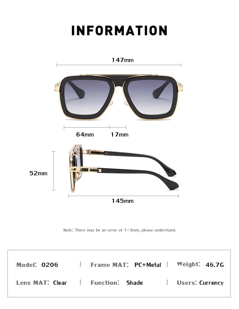 Buy Vintage Vogue Square Sunglasses For Mens Sunglasses-Jackmarc