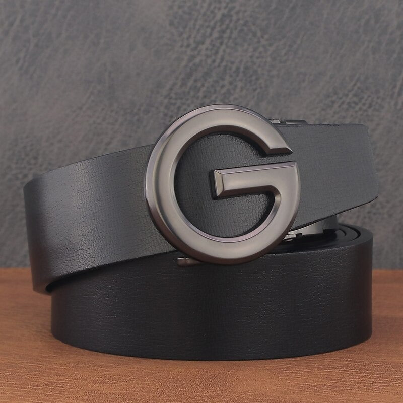 Buy G Buckle Luxury Designer Genuine Leather Belt For Men-Jackmarc.com
