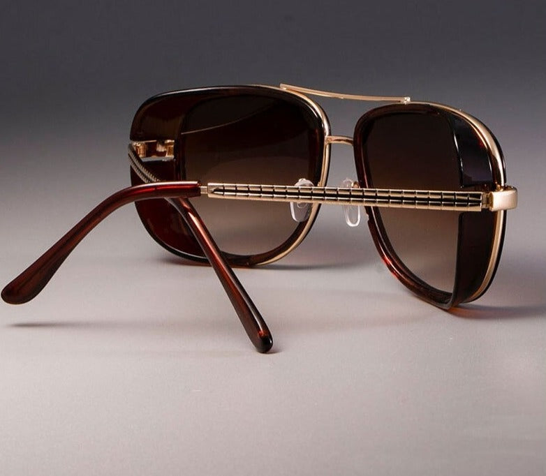Jack Marc Fashion Classic Steampunk Sunglasses Men