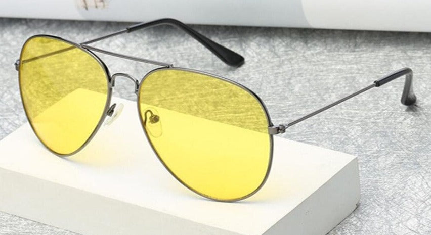 Buy New Anti-Glare Night Vision Pilot Sunglasses -Jackmarc