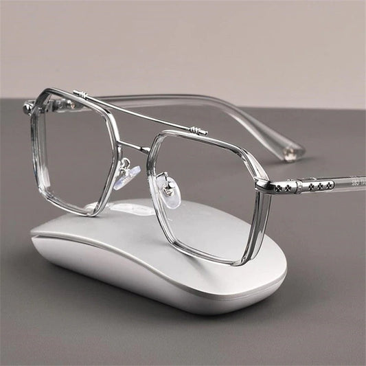 Buy Designer Hexagon Anti-Blue Eyeglasses For Men-Jackmarc.com