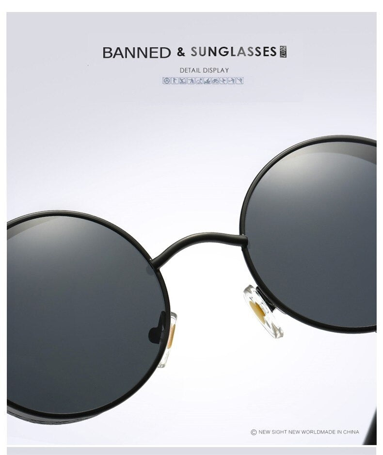 Buy Brand New HD Polarized Round Metal Luxury Sunglasses For Men And Women-Jackmarc.com