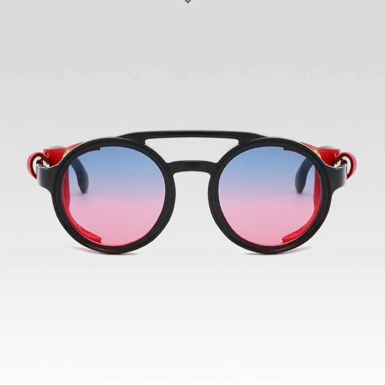 Retro Vintage Round Steampunk Sunglasses