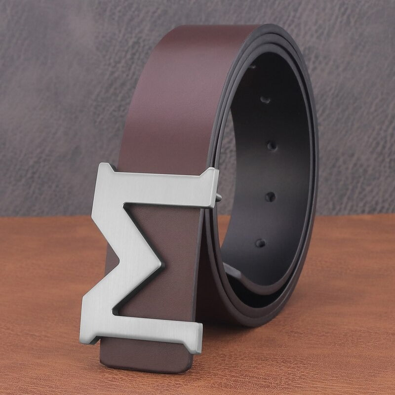 Buy Designer Letter M Luxury Leather Belt For Men-Jackmarc.com