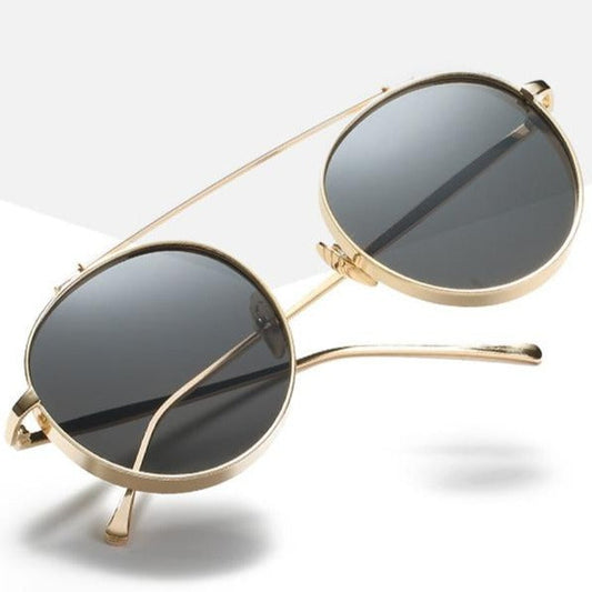 Buy Now Vintage Steampunk Round Metal Sunglasses Eyewear Lens Men Women Sunglasses