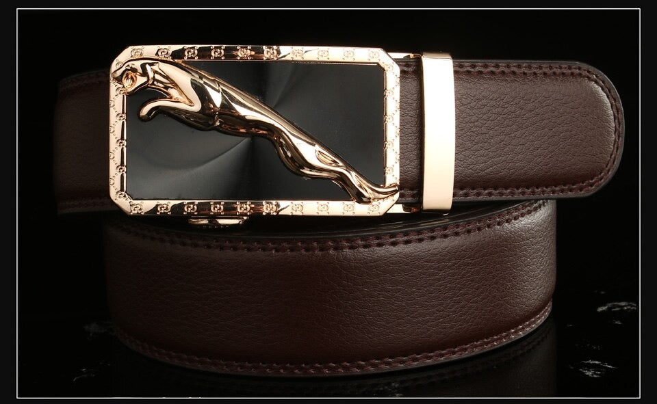 Buy Designer Automatic Buckle Luxury Jaguar Leather Belt For Men-Jackmarc.com
