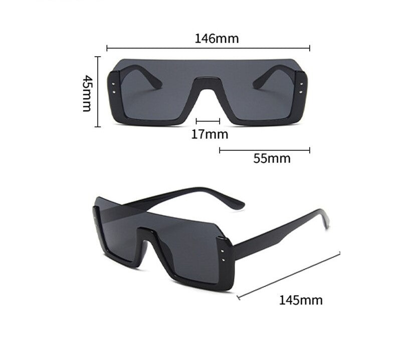 Buy Designer Oversize Semi Frame Luxury Sunglasses For Men-Jackmarc