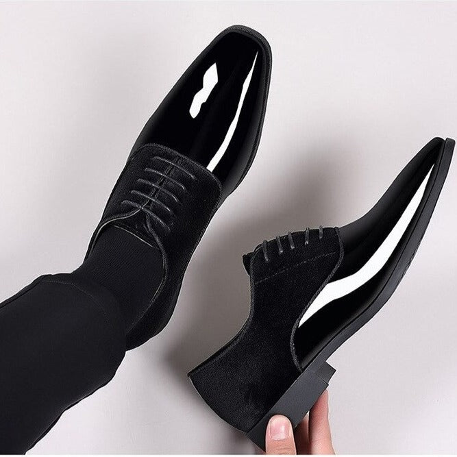 Buy British Antiwrinkle Pointed Toe Men Leather Formal Business Shoes-Jack Marc