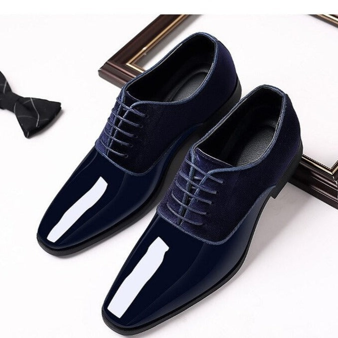 Buy British Antiwrinkle Pointed Toe Men Leather Formal Business Shoes-Jack Marc