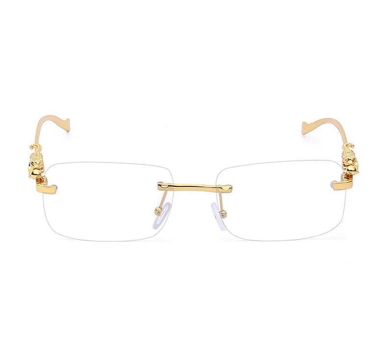 Buy New Rimless Rectangle Sunglasses Panther Eyeglasses - JackMarc