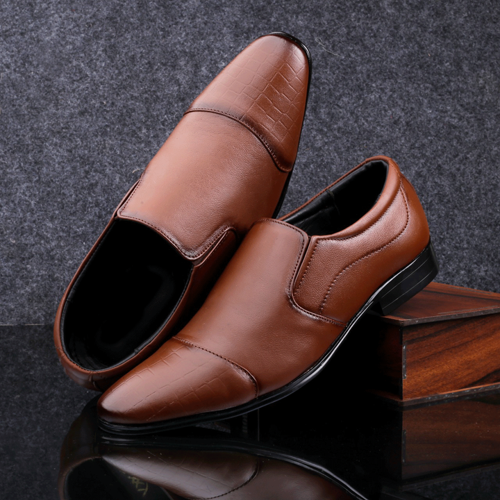 Buy New Fashion Brown Formal Leather Shoes For Office Wear Party Wear- JackMarc