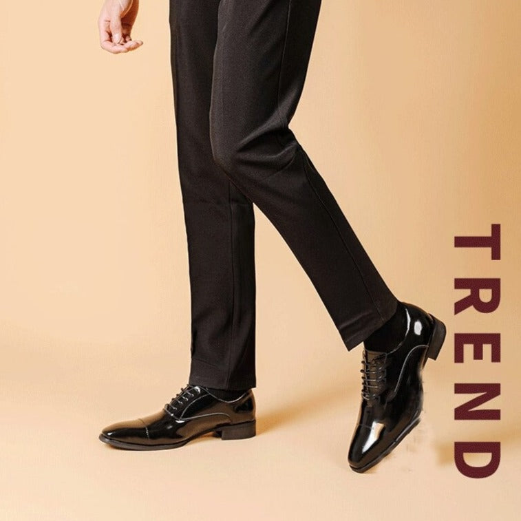 Buy Men's Dress shoes Man Shiny Leather Business Formal British style Oxford Shoes - JM